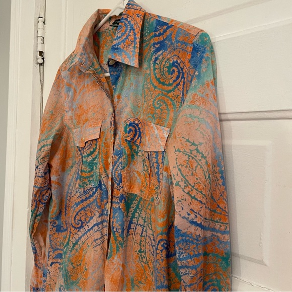 Ralph Lauren Tie Dye Button Down - Picture 3 of 7